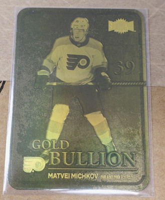 MATVEI MICHKOV 2024-25 SkyBox Metal Universe GOLD Bullion Rookie RC #GB-14 Mint