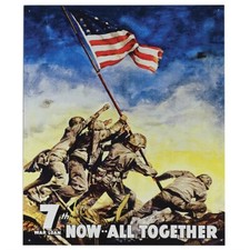 War Bonds Tin Sign - 12-1/2"W x 16"H, Made in USA #DE-614