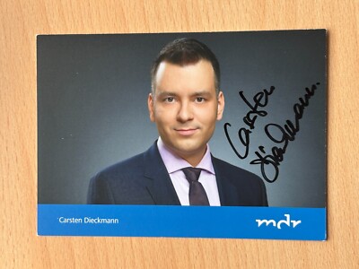 Carsten Dieckmann - MDR - Autogrammkarte original signiert - #39578