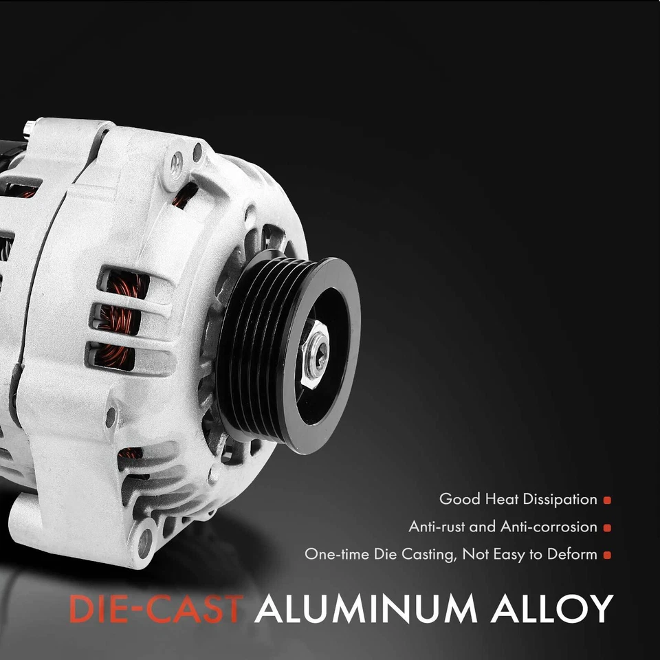 Alternador para Chevy S10 GMC Sonoma Isuzu Hombre 2.2L 100A 12V CW Polea 6 Ranuras Foto 4 de 4