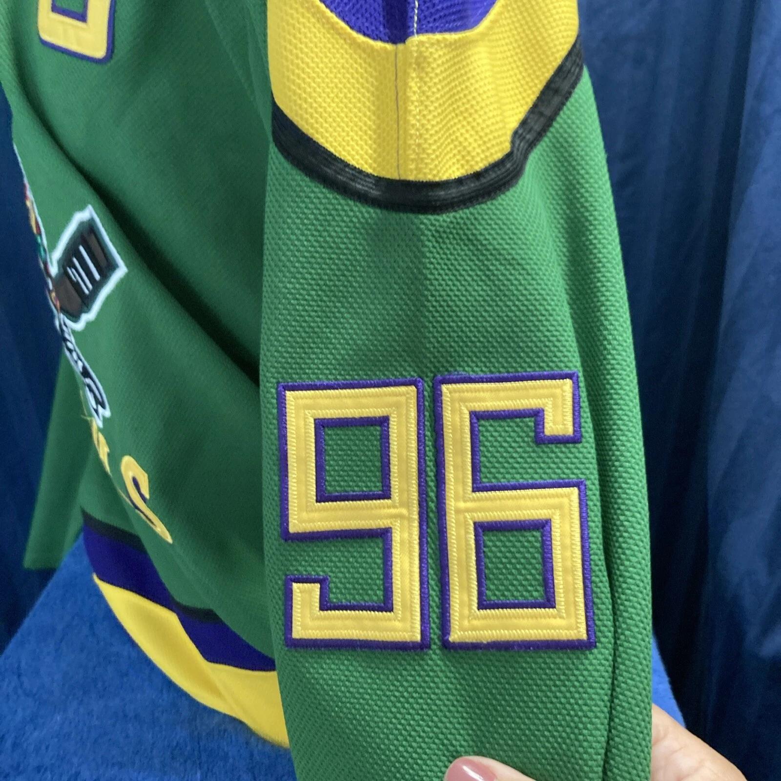 The Mighty Ducks Movie Jersey #96 Conway all Size
