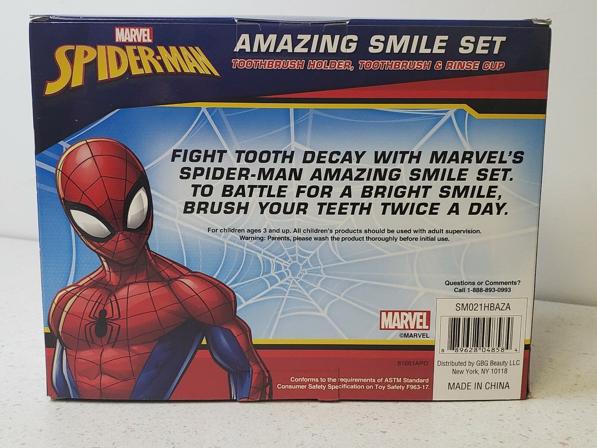 Marvel~Spider-Man~3pc~Amazing Smile Dental Hygiene Set | eBay