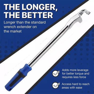 Wrench Extender Tool Heavy Duty Torque Wrench Adapter Bar Extra-Long