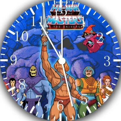 He-Man Wall Clock E152 Personalized option with adding name