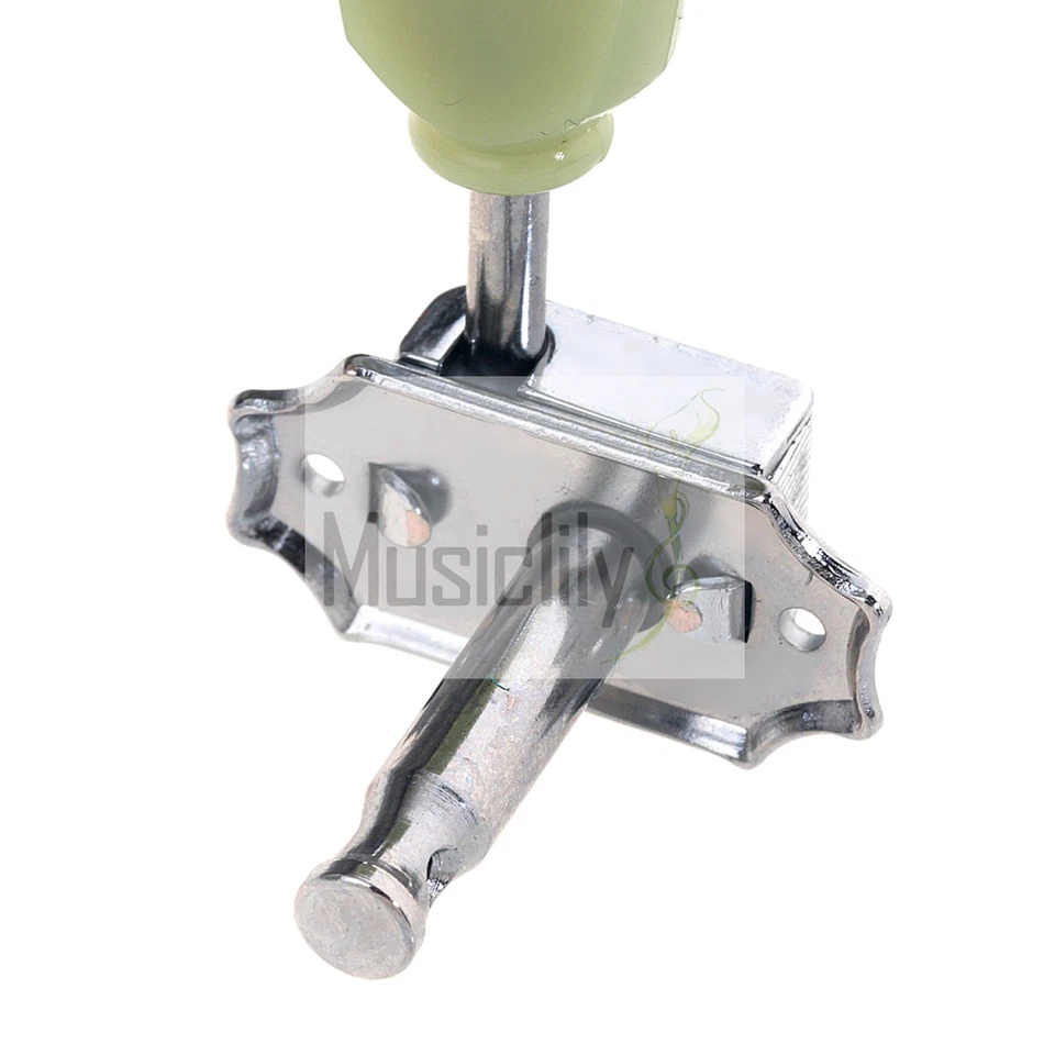 Musiclily Pro Chrome 3L3R Machine Heads Tuning Pegs Tuner For LP Epiphone Guitar - Image 4 of 4