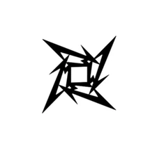 Vinyl Car Decal Sticker - Metallica Ninja Star logo symbol metal band rock music