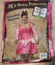 My Hairy Princess Sleeping Boozey Beauty Costume NEW Rasta Imposta Adult Men NEW