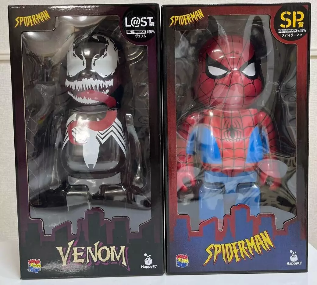 BE@RBRICK Spider Man Happy Lottery 2022 Spider-Man & Venom