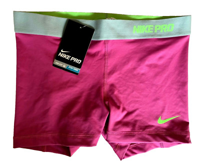 NEW! NIKE PRO [L] Women's 2.5'' Compression Yoga/Gym Shorts-Purple 458653-675