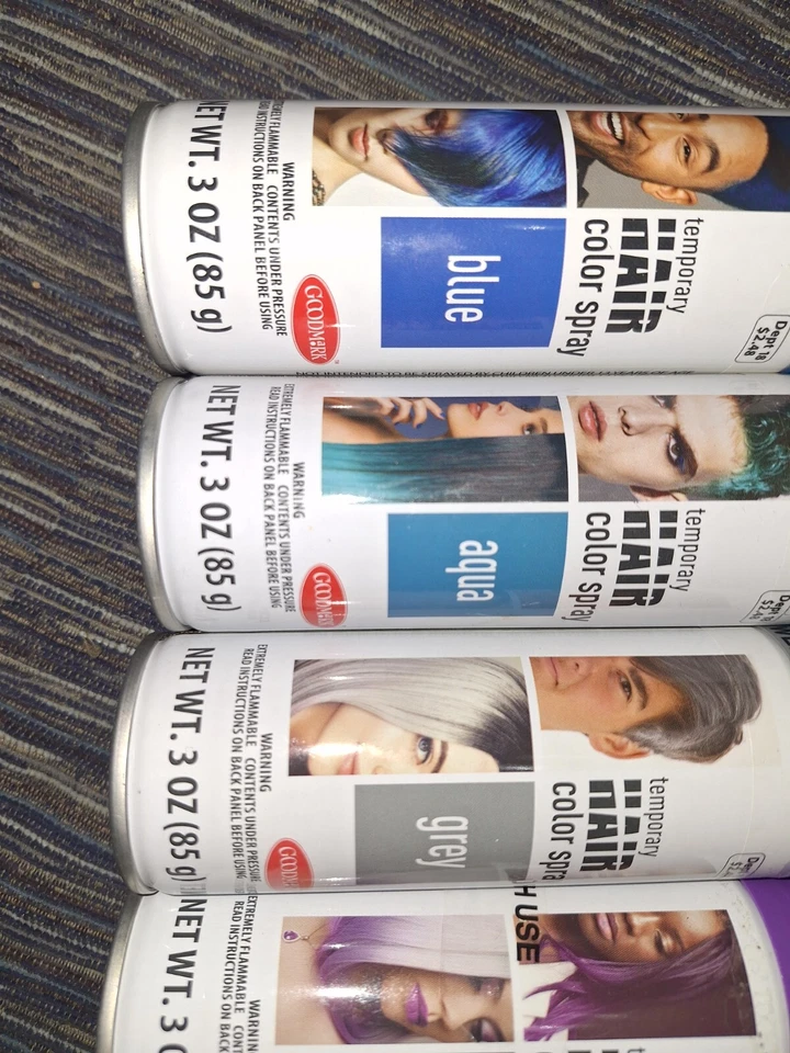 Lote de 5 colores diferentes esterilizados de color de cabello temporal Foto 2 de 4