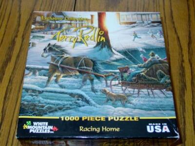 White Mountain: Racing Home - 1000pc  Puzzle - Exclusive Collection Terry Redlin