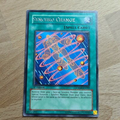 SYNCHRO CHANGE | YUGIOH | RARE | ENGLISH | 1st Edition NM(-) #50