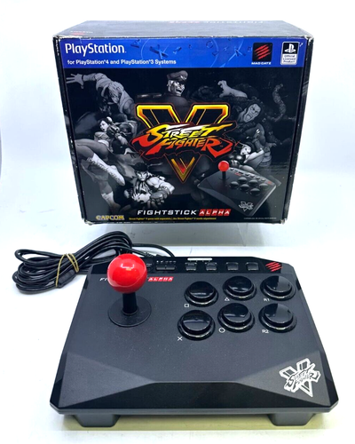 MAD CATZ STREET FIGHTER V ARCADE FIGHTSTICK ALPHA PS3 PS4 CONTROLLER BOXED UK