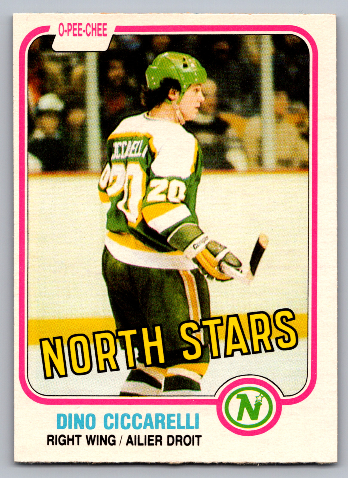 1981-82 O-PEE-CHEE #161 DINO CICCARELLI NORTH STARS
