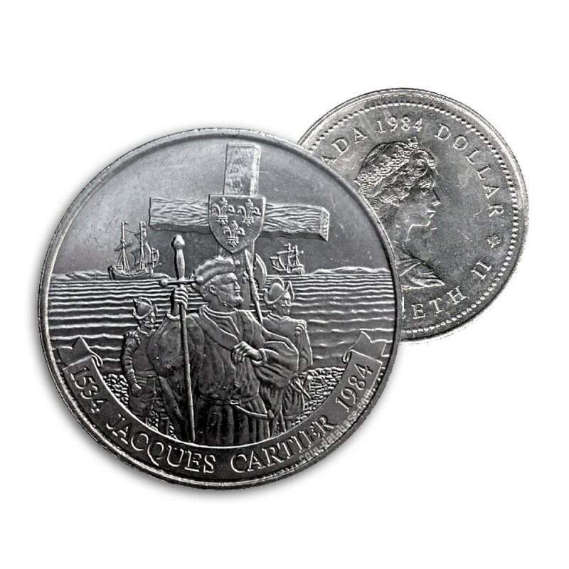Canada 1984 $1 Jacques Cartier 450th anniversary Dollar Coin | eBay