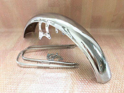 1969-1971 Honda CB750 K0 K1 Early Sandcast Front Fender Mud Guard Double Cut.