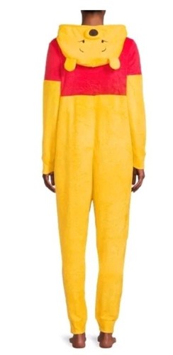 Disney Winnie the Pooh Women's Hooded Union Suit Fleece One PiecePajamas size 3X - Picture 2 of 9