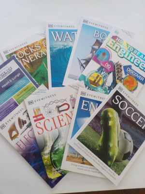 DK Eyewitness book set & Science Expeditions  model
