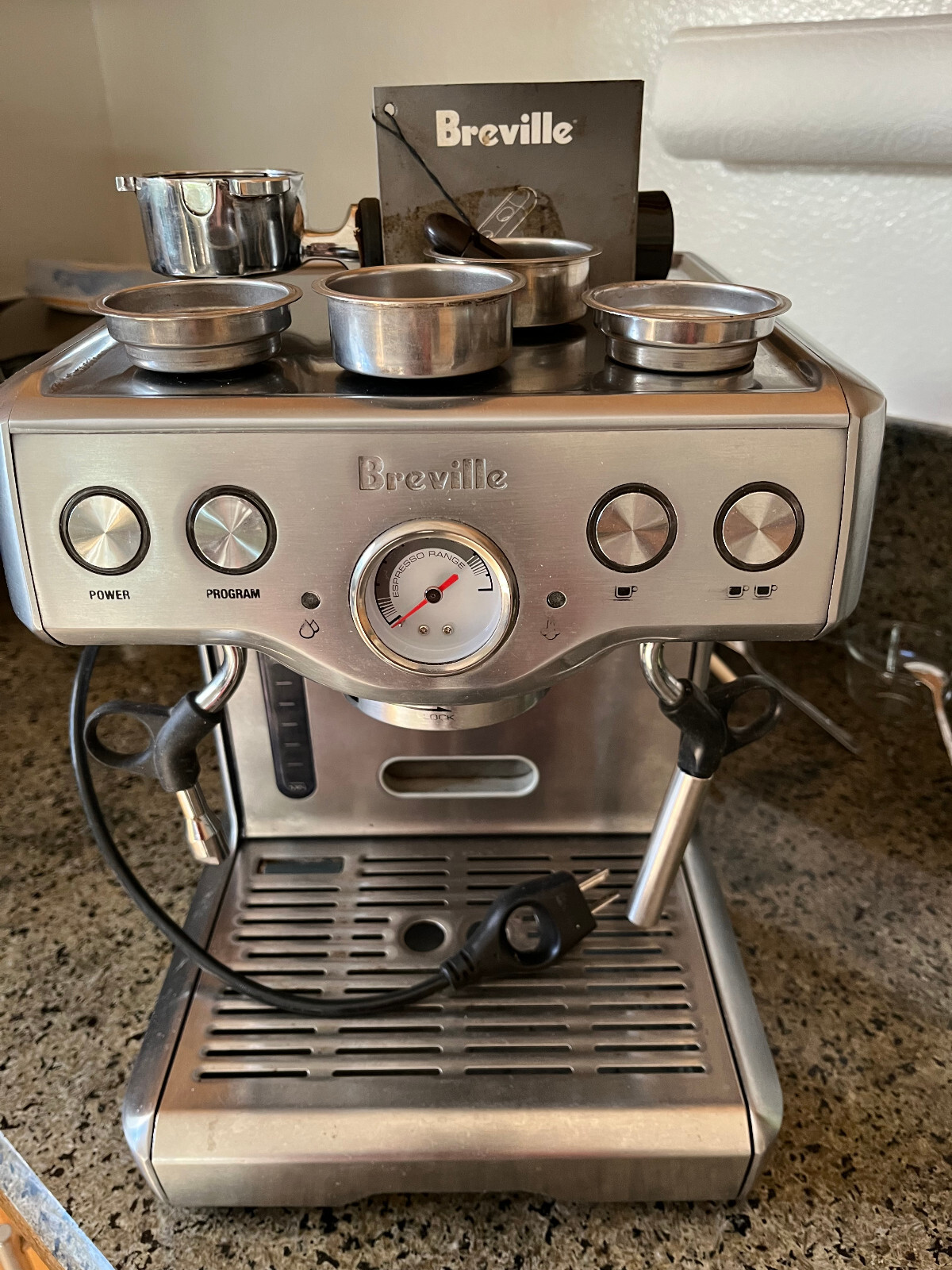 BREVILLE EXPRESSO MACHINE BES830XL/ A PARTS ONLY READ***PLEASE*** eBay