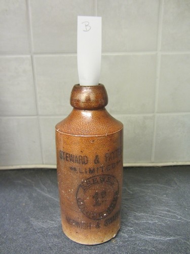Steward & Patteson Brewed Ginger Beer stoneware bottle Norwich & Swaffham B - Picture 10 of 10