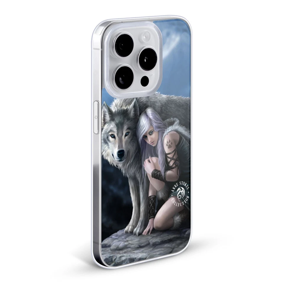 FUNDA OFICIAL DE GEL SUAVE ANNE STOKES WOLVES PARA TELÉFONOS APPLE iPHONE Foto 2 de 4