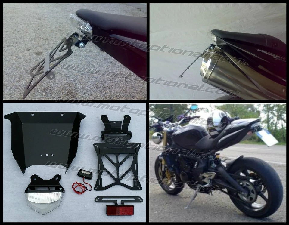 MOTOPTIONAL Portatarga regolabile e sottocoda Triumph Street Triple 2007-12