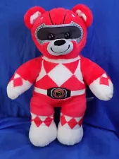 BUILD A BEAR POWER RANGER w/ Sound 17" Red Ranger Stuffed Plush Tested & Working
