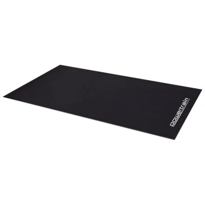 Powertrain 2m Exercise Equipment Mat Home Fitness Gym Floor Protector Black - image 1 of 4