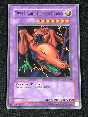 YUGIOH TWIN-HEADED THUNDER DRAGON MRD-120 SUPER (MP)