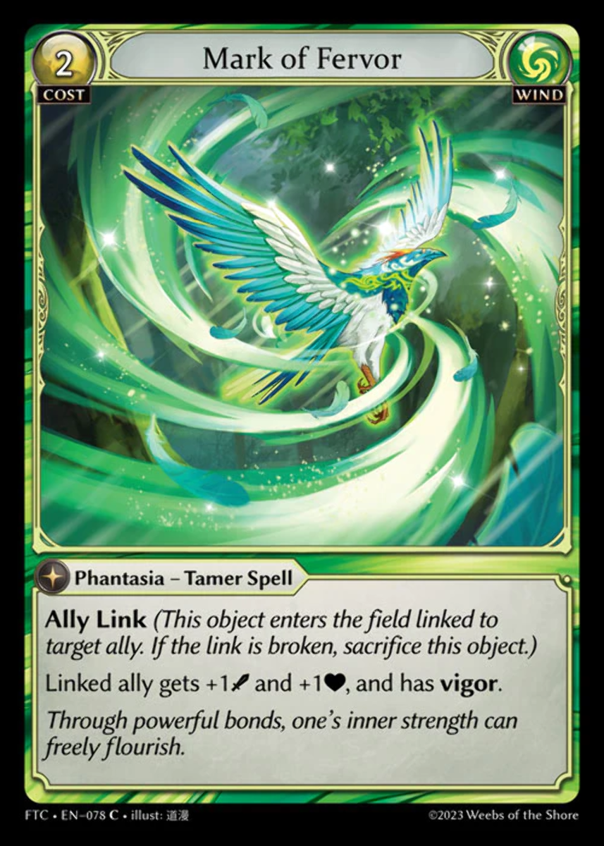 Mark of Fervor - FTC EN-078 - x1 - C - NM - Foil - Grand Mark of Fervor - FTC EN-078 - x1 - C - NM - Foil - Grand