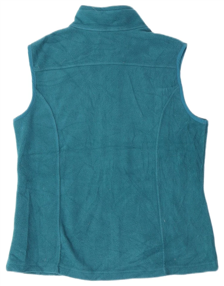 EDDIE BAUER Womens Fleece Gilet UK 16 Large Turquoise Polyester CA17 - Image 2 of 3