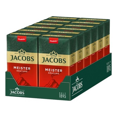 JACOBS Filterkaffee Meisterröstung 12x500g Pulver-Kaffee gemahlen Röstkaffee