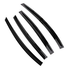 Front Rear Window Deflectors For Toyota 4runner 10-24 Black 4pc Outside Mount