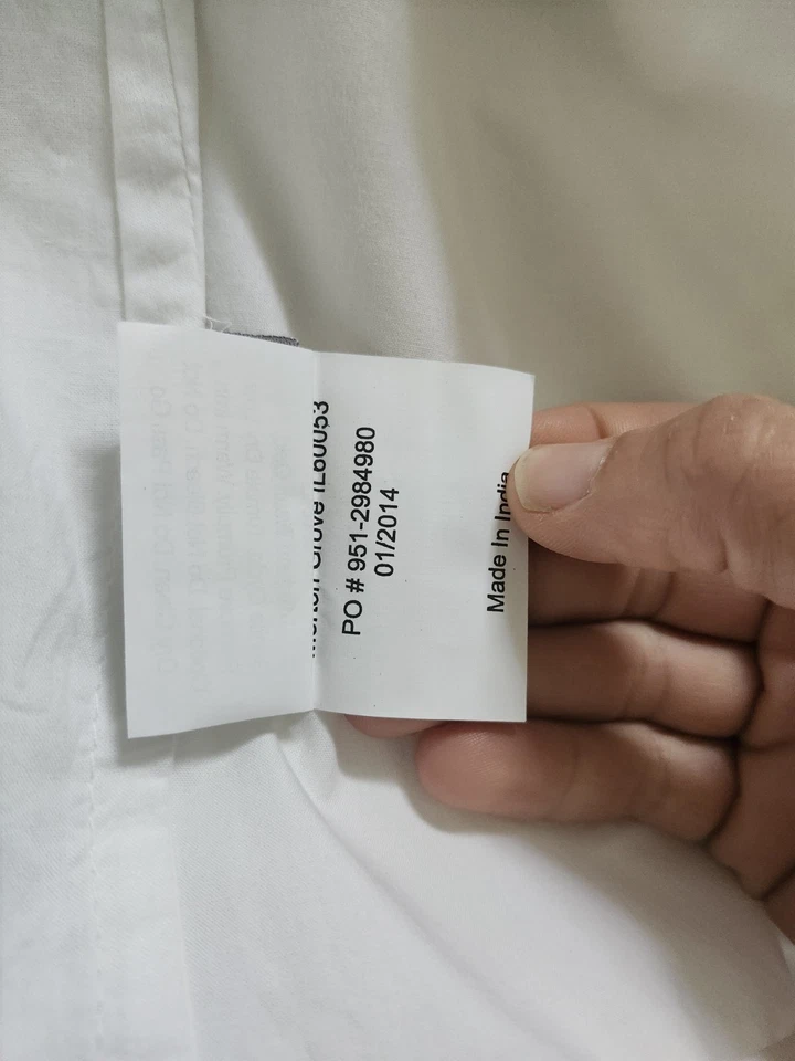 Falda Cuna Land Of Nod Blanca Azul Roja Algodón Geométrico Nueva sin Etiquetas Foto 4 de 4