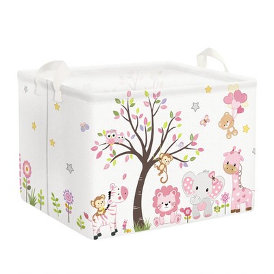 Clastyle Waldtier Baby Wäschekorb faltbar Baum Kleidung Kinder