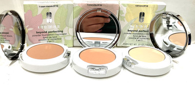 CLINIQUE BEYOND PERFECTING POWDER FOUNDATION + CONCEALER  .51 OZ pick shade