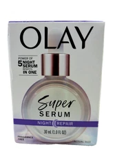 Olay Super Serum Night Repair 5 Serums in 1 - Fragrance Free - ( 1.0 FL OZ)