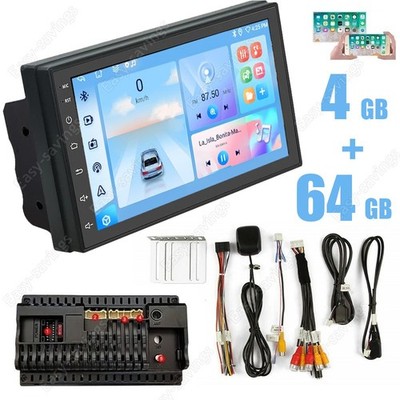 Double DIN 7'' Multimedia Android Auto CarPlay Car Stereo Radio GPS Navi HeadUnit