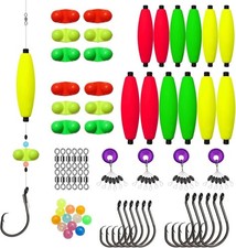 Dovesun 122PCS Catfishing Tackle Kit - Floats Hooks Bell Swivels Rig Accessories
