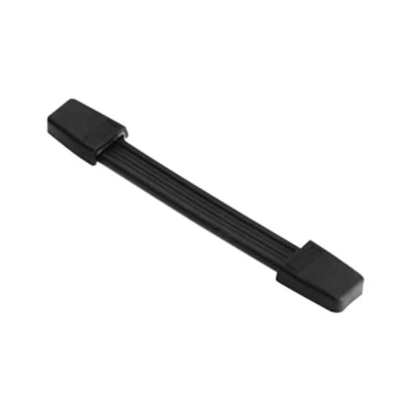 ELECTROVISION BLACK STRAP CASE HANDLE WITH STEEL END CAPS - LENGTH 265mm