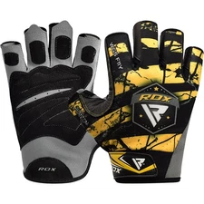RDX Weight Lifting Gloves for Gym Workout, Padded Anti-Slip Grip Protection