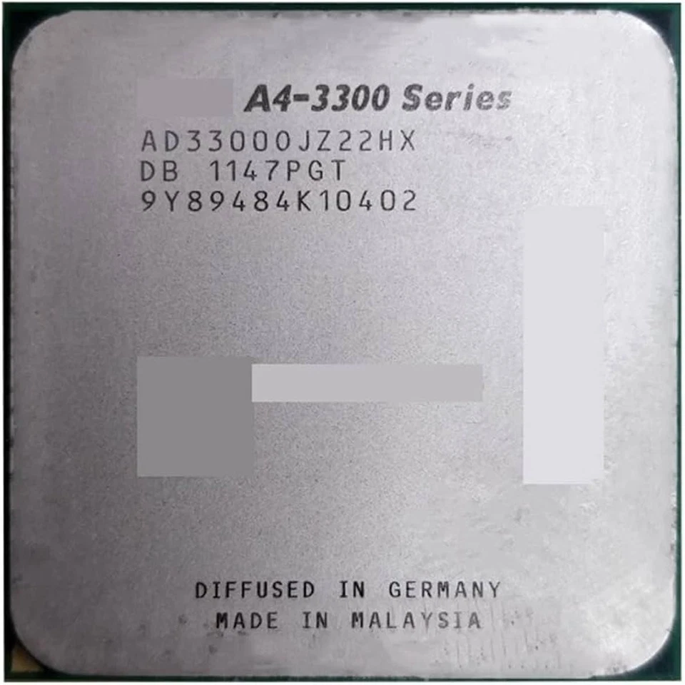 PROCESSORE AMD A4-3300 SOCKET FM1 2,50GHZ CPU TRAY AD33000JZ22HX - Immagine 4 di 4