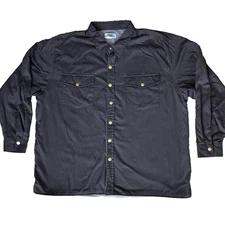 Vintage Haband Ice House Fleece Line Shacket Shirt Jacket Mens 2XL Chore Barn