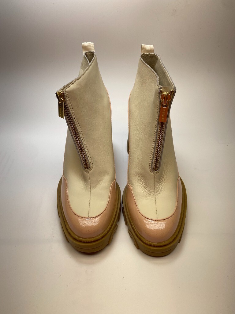 Sorel Womens Brex Zip Block Heel Natural Pardox Pink Waterproof