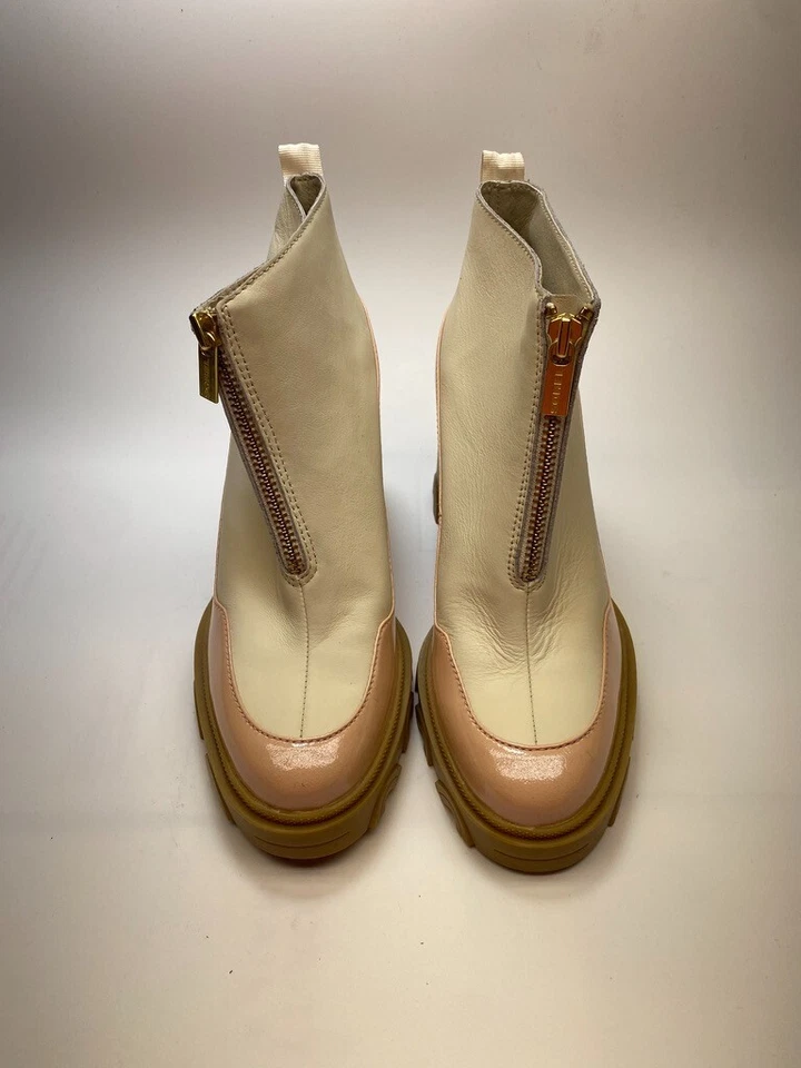 Sorel Mujer Brex Cremallera Tacón Bloque Natural Pardox Rosa Impermeable Tacón Botas Talla 9 Foto 2 de 4