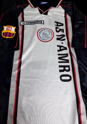 UMBRO AJAX AMSTERDAM CRUYFF SPECIAL ED DE BOER L AWAY UMBRO AJAX AMSTERDAM CRUYFF SPECIAL ED DE BOER L AWAY