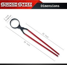 26" Foundry Crucible Flask Tongs 3" Dia Refining Melting Casting Gold Silver