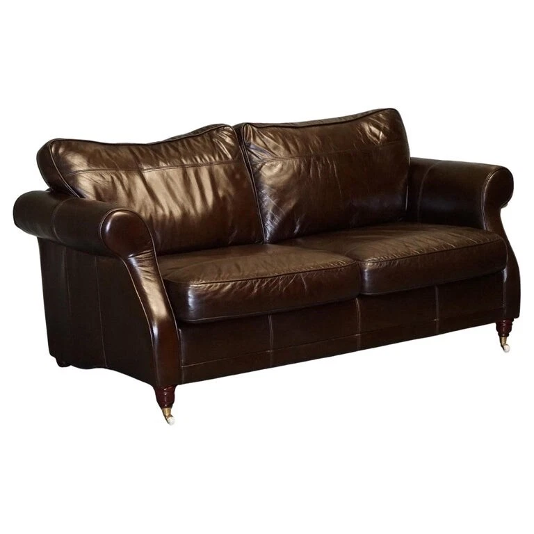 Chocolate sale leather couch