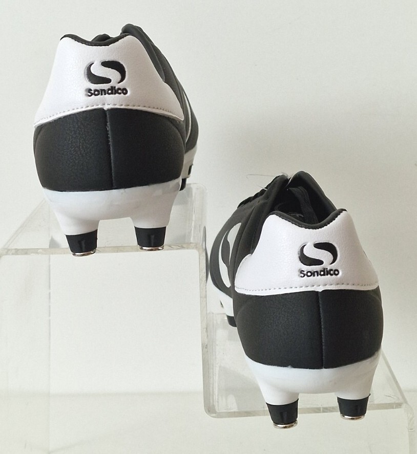 SONDICO KIDS Strike SG Soft Ground Football Boots JUNIOR BLACK UK 3 EU 35.5 NEW image 6