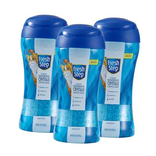 Cat Litter Crystals In | Cat Litter Box 15 Ounce (Pack of 3) Fresh Scent